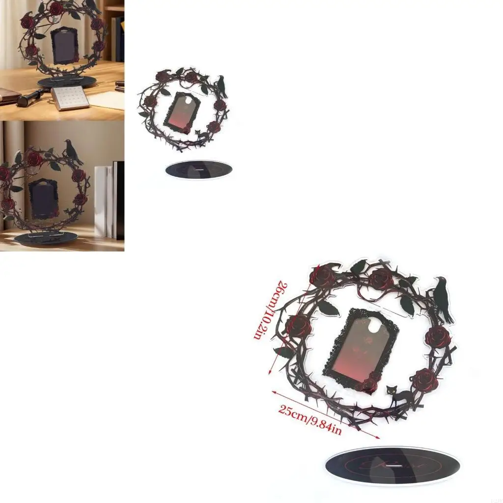 

Artistic Acrylic Photo Protections Card Sleeve Photocard Frame Card Display Stand for Home and Office or Cafe Decoration