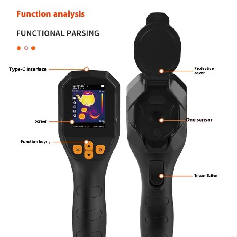 2025 مصور فوتوغرافي جديد طويل القامة دافئ 96x96 Ir لمراقبة درجة الحرارة والتفتيش