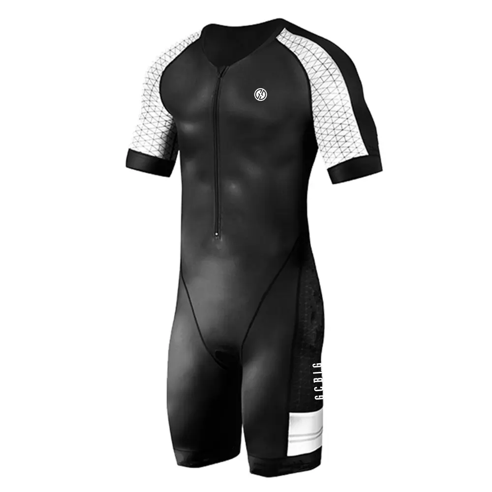 GG Team Triathlon Jersey Skinsuit Ciclismo Cycling Mens Bicycle Body Set MTB Clothes Road Speed Suit One Piece Swimming Jumpsuit