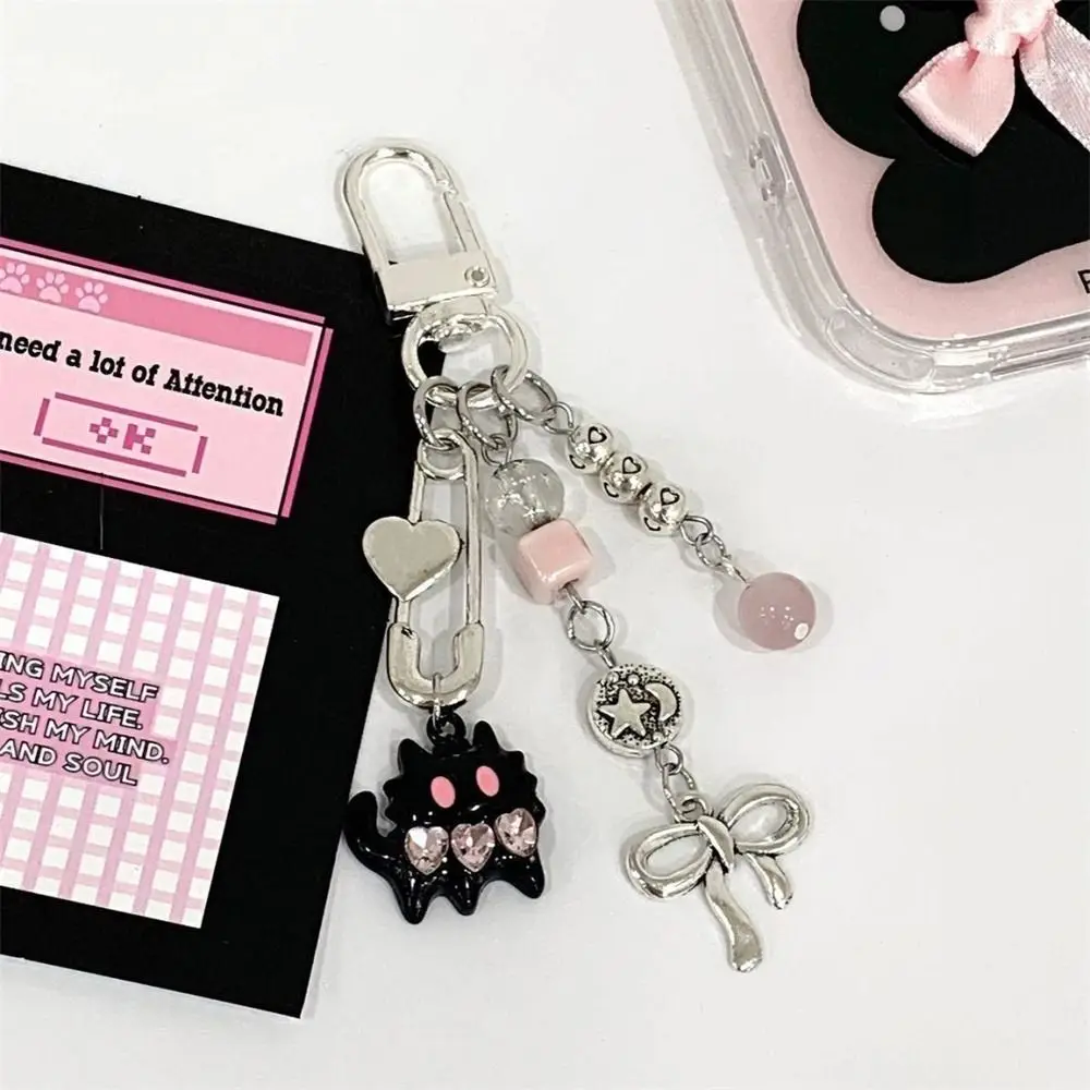 Scintillante Y2K Ciondoli per telefono Ciondolo Torta Pesce Perline Cordino per telefono Anti-perso Knotbow Catena per telefono Regali di gioielli