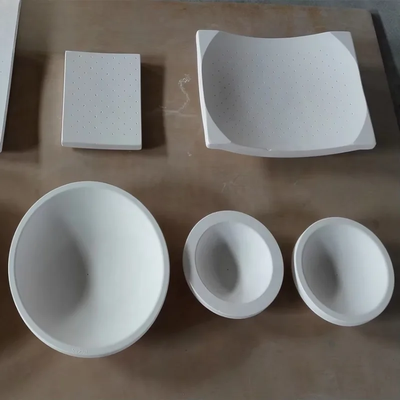 

Mold Melted glass Bending brick