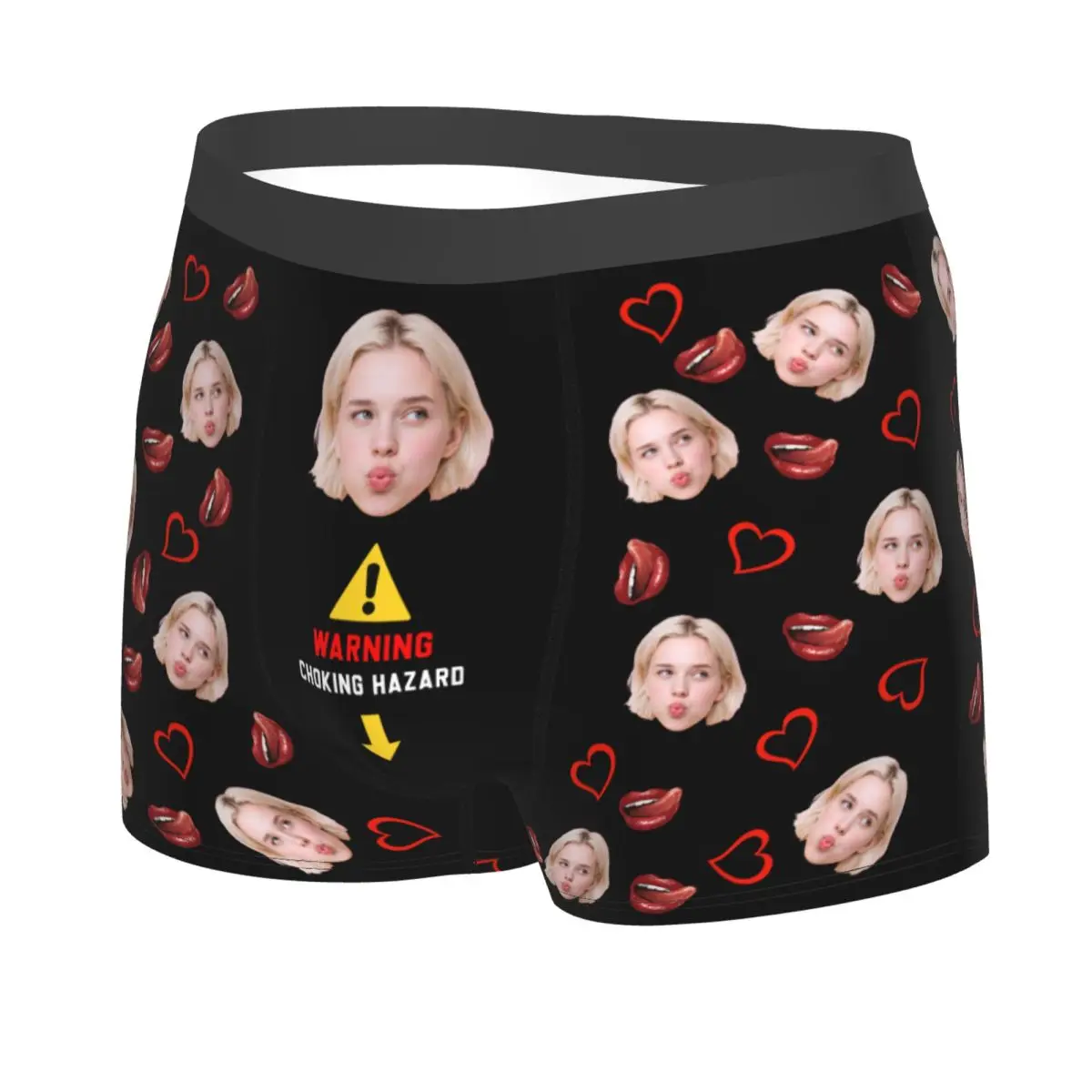 Custom Personalized Face Photo Underwear Men Boxer Briefs Shorts Panties Soft Underpants For Homme Husband Valentine's Day Gift