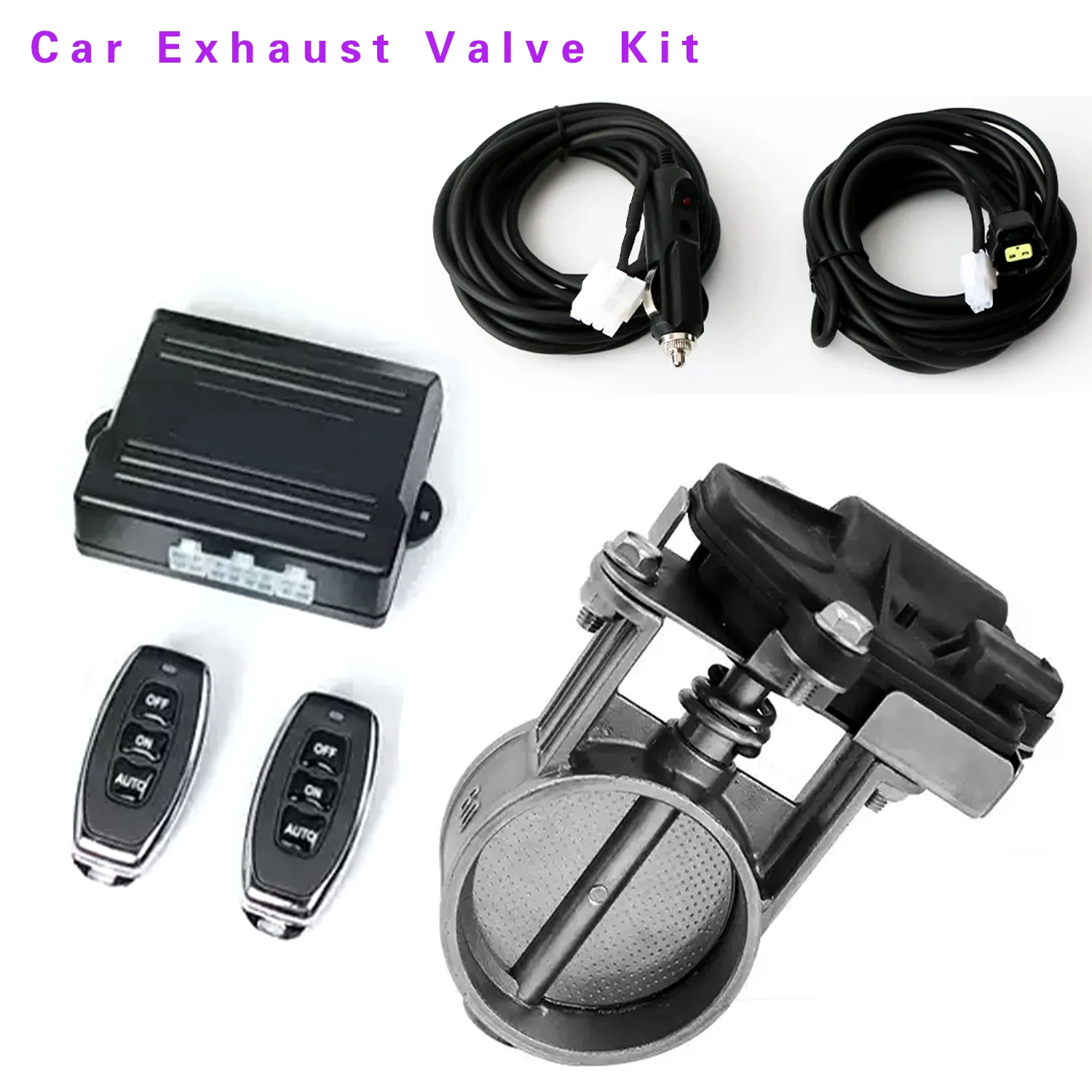 

2/2.5/2.75/3 inch Universal Exhaust Pipe System Electric Exhaust Cutout Pipe Valve Set Automobile Wireless Remote Control Valve