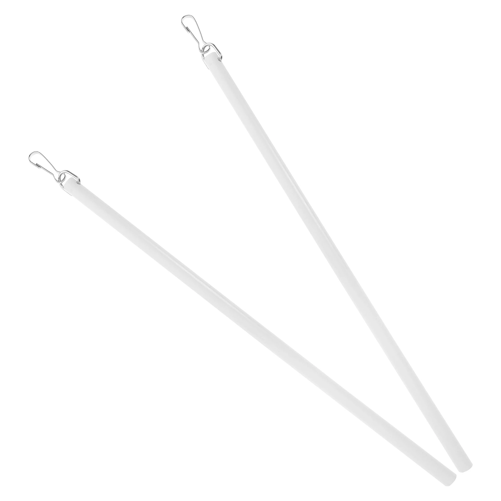 

2pcs Acrylic Curtain Pull Rods 30Cm Lightweight White Drapery Wands Replacement For Window Blinds Tilt Wand Drapery Hardware