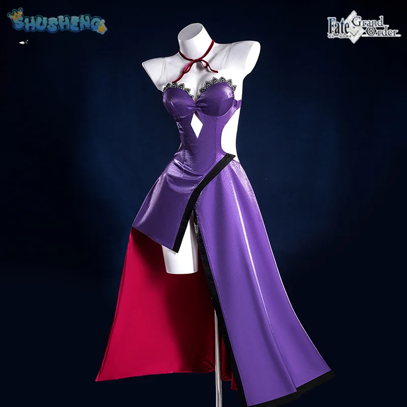 New Joan of Arc FGO Cosplay Fate/Grand Order Jeanne d'Arc Costume Purple sexy dress accessory set parties elegant women uniform