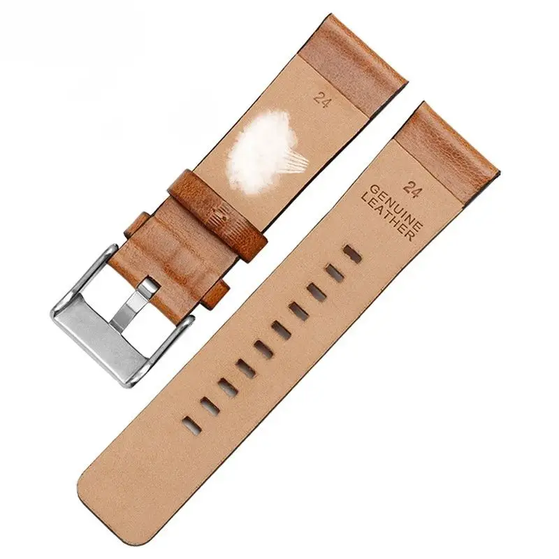 Cowhide watch strap for diesel DZ7406 DZ7408 DZ4476 DZ4343 watch strap 22 24mm 26mm Brown watchband Retro wristband men Bracelet