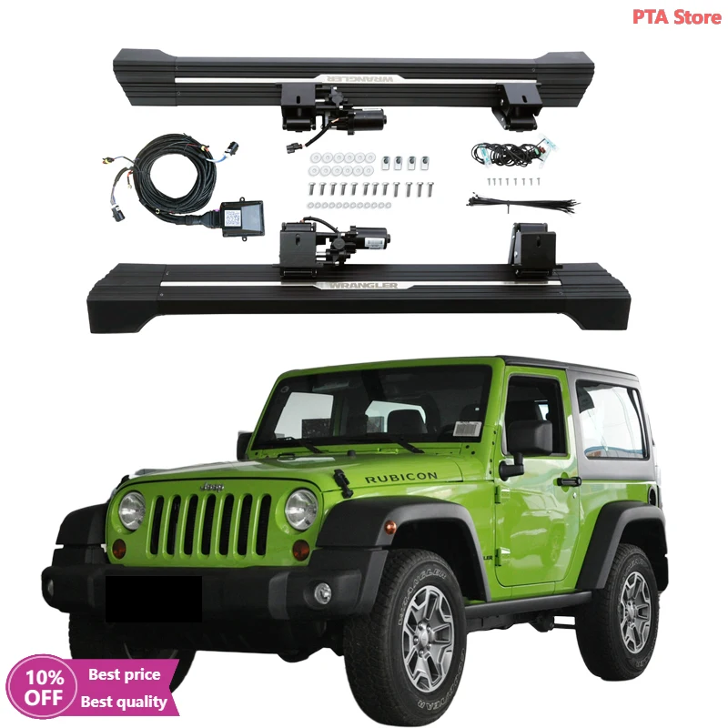 

Cc CarAutomatic Electric Power Side Step Running Board for Jeep Wrangler JK 2 Door Sahara Rubicon 2011-2017