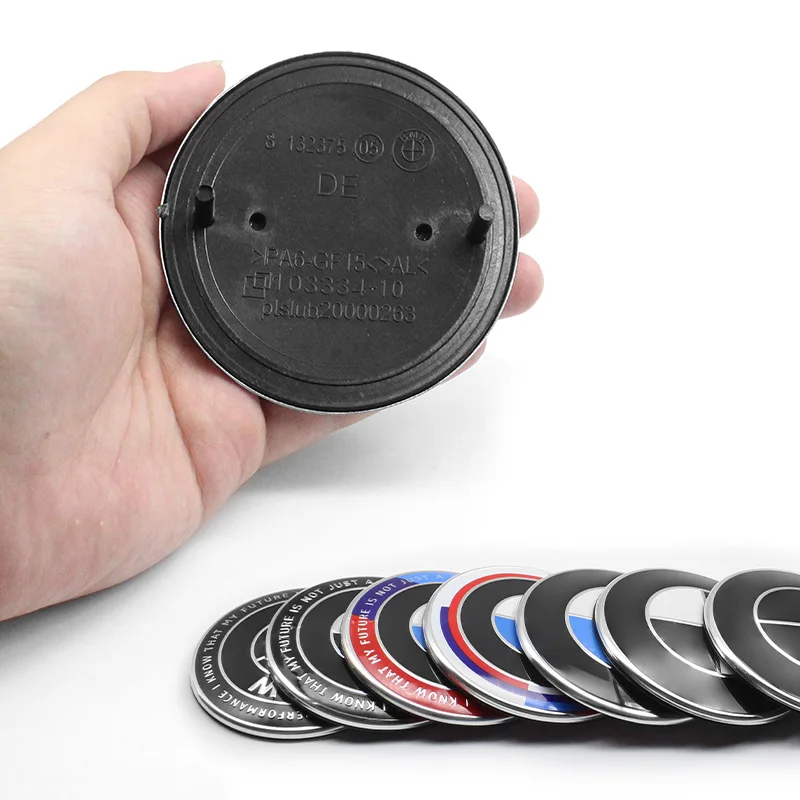 Emblème de capot avant pour BMW, 2 pièces, 82MM 74MM, badge arrière de coffre, Logo E46 E90 F30 F10 F20 G20 E87 E60 E63 F01 F02 E83, accessoires de voiture