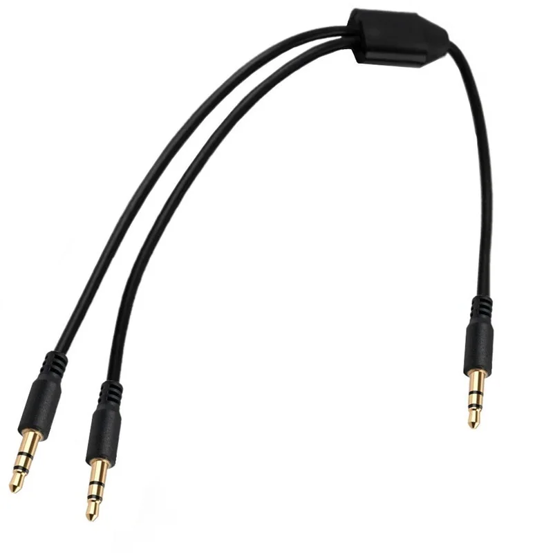 

1m 3.5mm Splitter Cable Headphone Jack Audio Cable 3.5mm 1 to 2 AUX Cable Splitter Adapter For Computer Headset