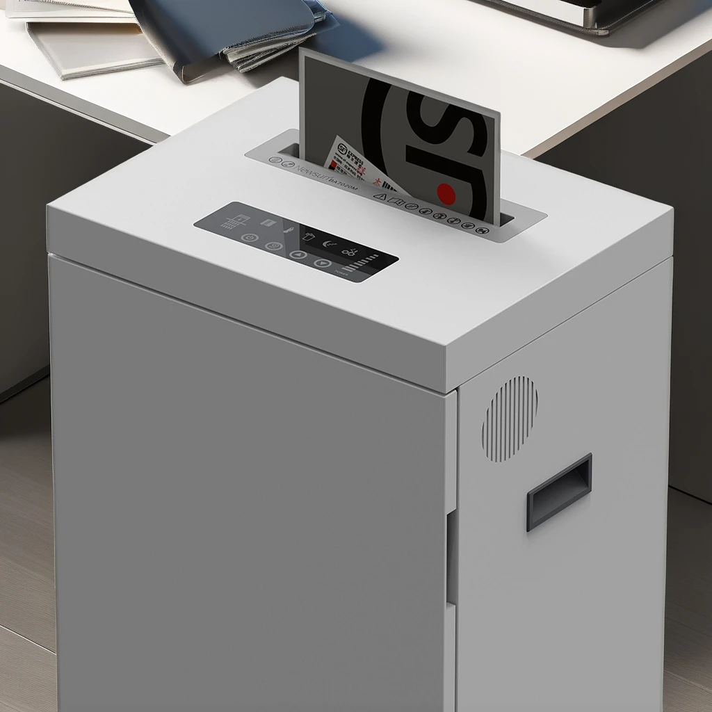 Heavy-Duty Embassy Office Paper Shredder 45L Large Capacity Electric Cross-Cut Shredder for Cards CD/DVD Staples