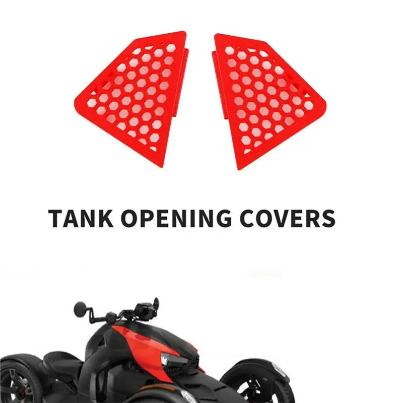 Top-Rated Side Tank Cover Insertion Parts For Can-Am Ryker 600 900 Ace Rally Sport Fuel Tanks Accessories Red