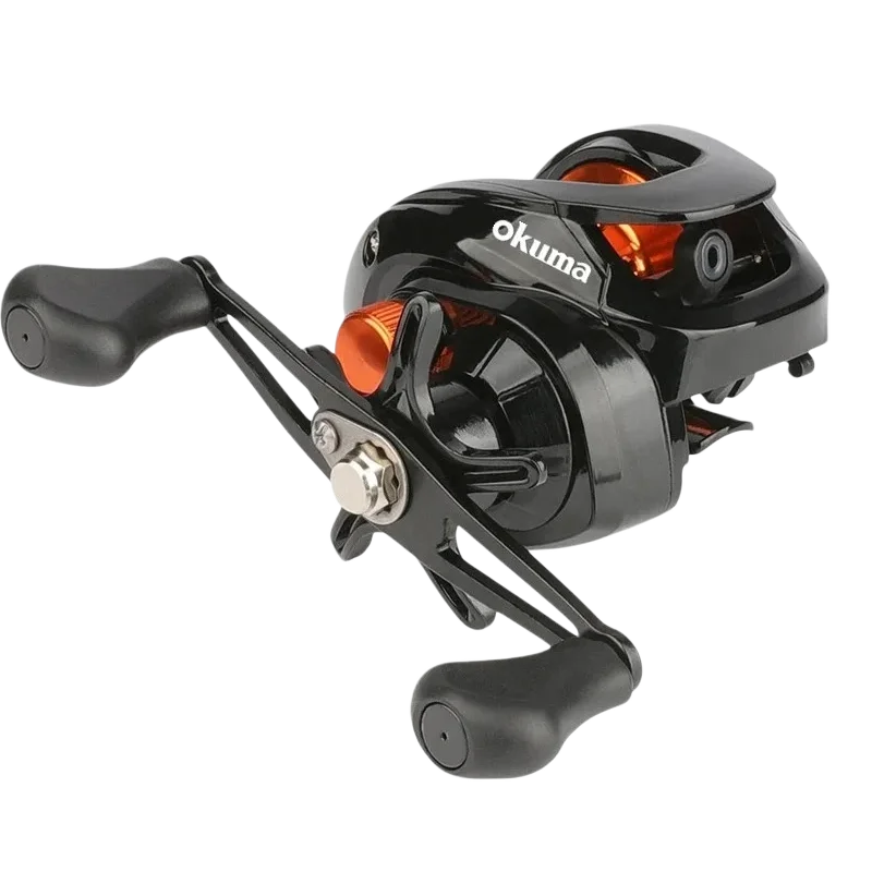 Okuma Baitcasting-Rolle, 6,3:1 Übersetzungsverhältnis, 12 kg maximale Bremskraft, Salzwasser-Baitcasting-Rolle mit kostenlosen polarisierten Angelbrillen, links und rechts – Detail 5