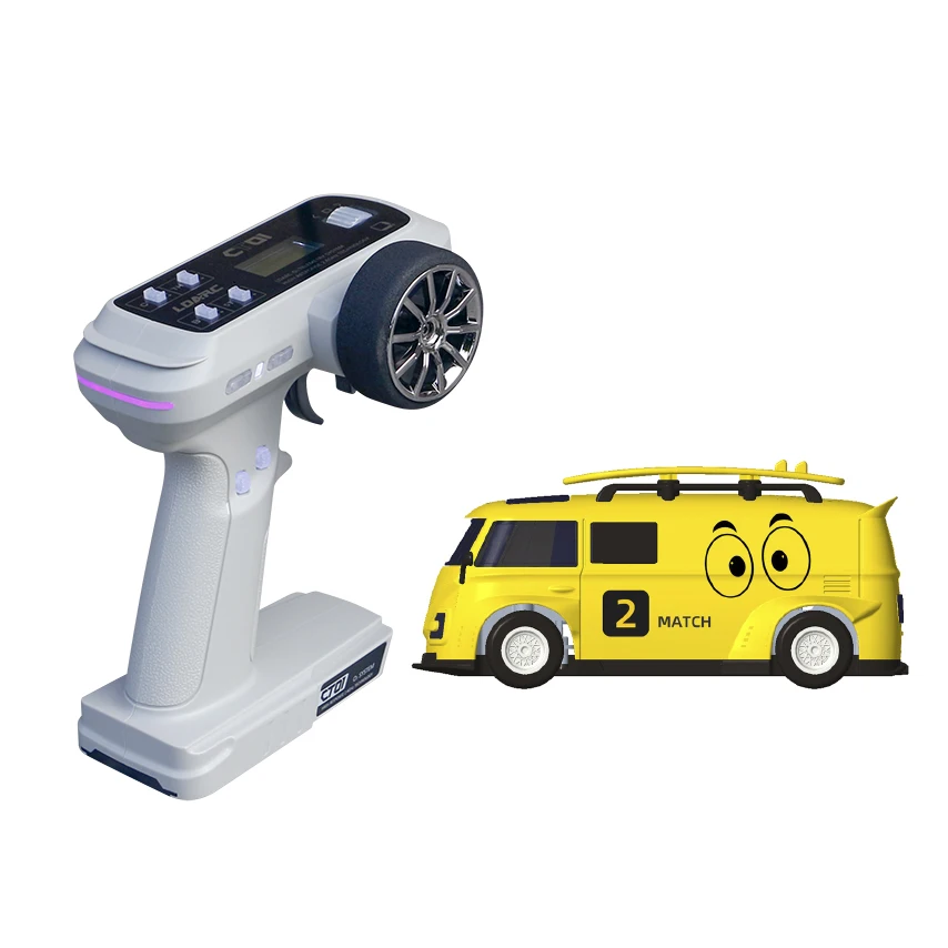 LDARC V64 RTR/BNR 1/64 MINI RC Auto Afstandsbediening Model Elektrische Auto 2.4GHz CT01 zender Volwassenen kinderen Speelgoed Tafelblad Speelgoed