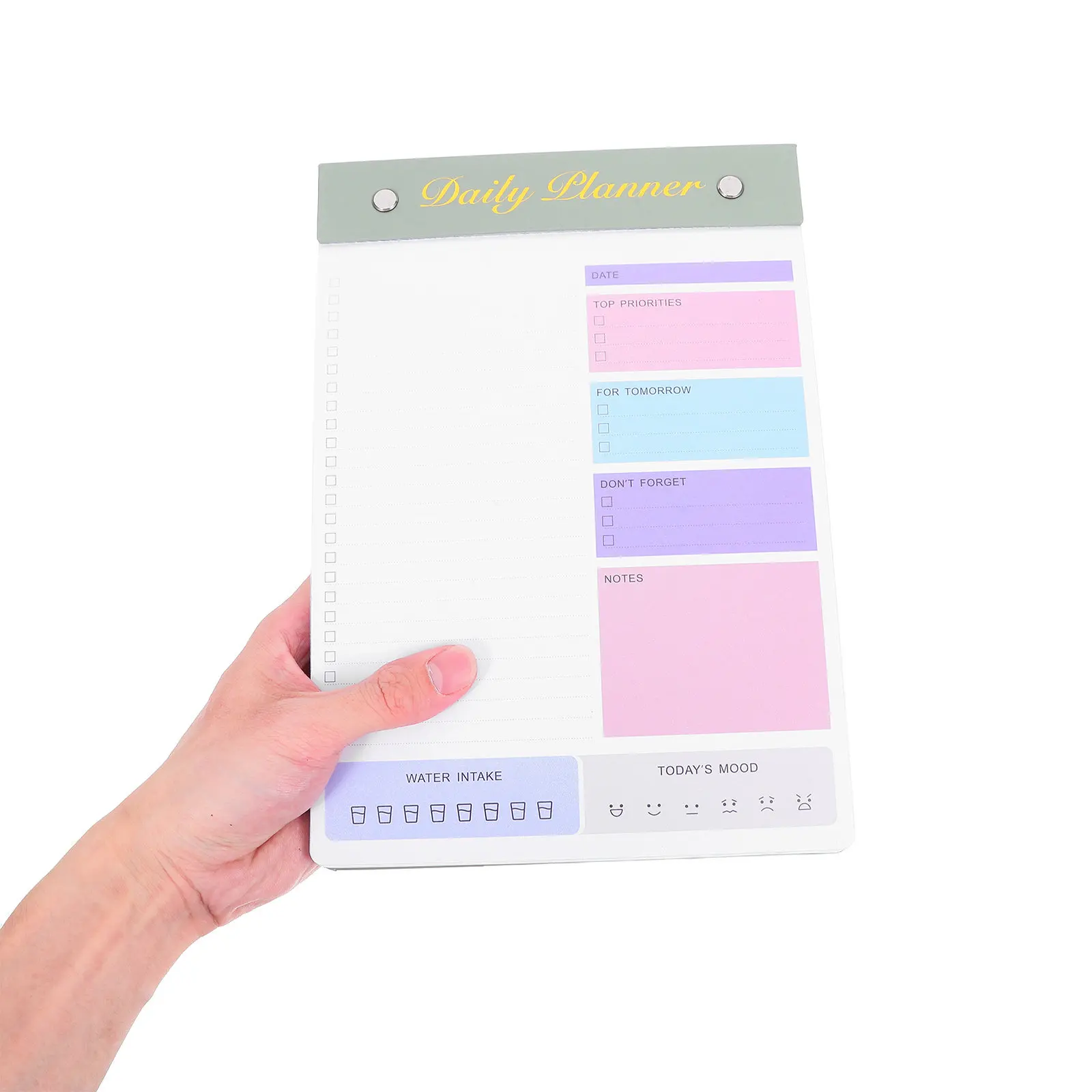 Creative Minimalist Daily Schedule Planner Notepad Tear Off Pages Large Capacity Robust Paper for Work Study Office Daily