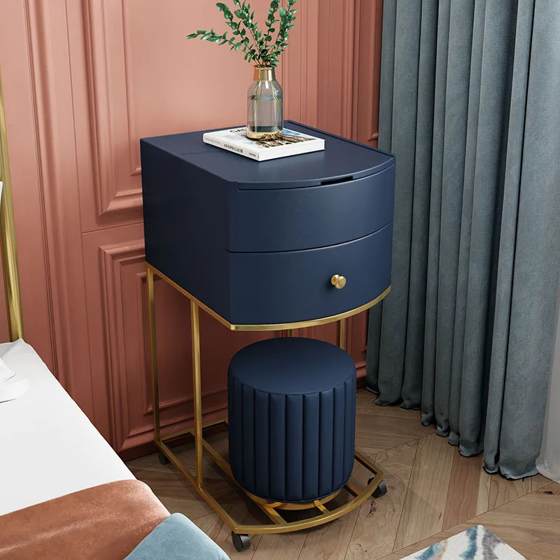 Hxl vanity table - compact bedroom bedside table, all-in-one removable makeup vanity