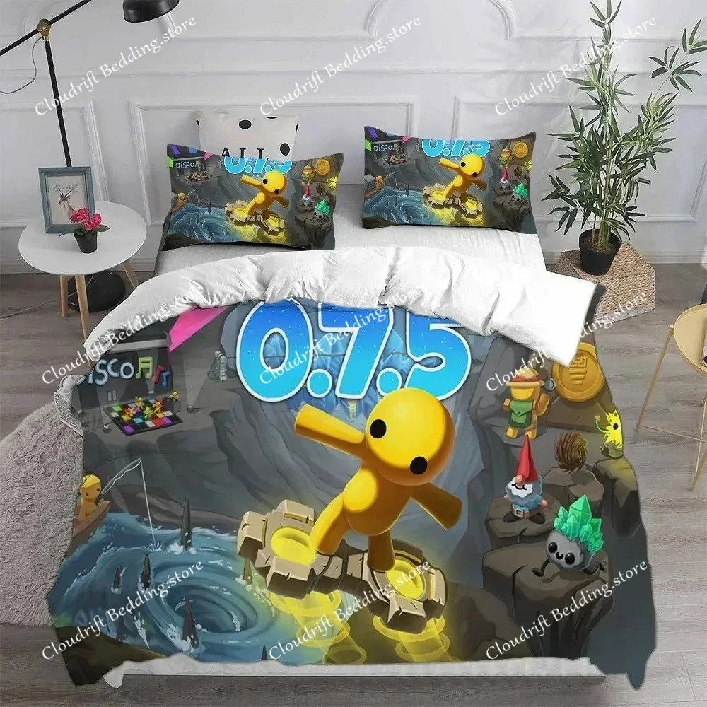 

Exquisite 3D W-Wobbly Life Wallpaper Game Anime Print Bedding Set Duvet Cover Comforter Bed Youth Girls Boys Gift