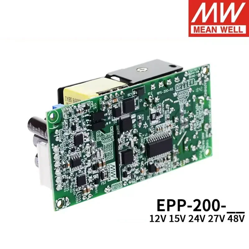 MEAN WELL EPP-200-12 15 24 48V 4.2A 200W High Efficiency Industrial Open Frame Switching Power Supply PCB Bare board Power Unit