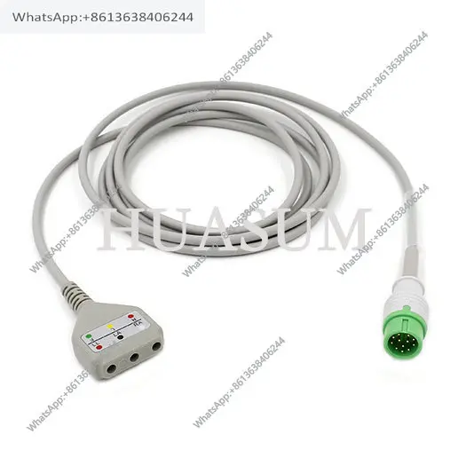 Suitable for C60 three-lea-d split cable, monitor adapter cable, neonatal small clip, ECG lea-d cable