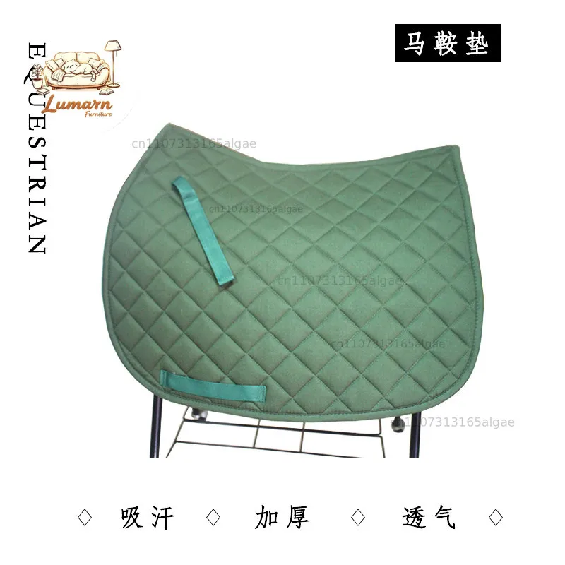 Equestrian Sweat Pad Cotton Breathable Saddle Pad Sweat Absorbing Horse Sweat Drawer Shock Absorption Cushioning Co