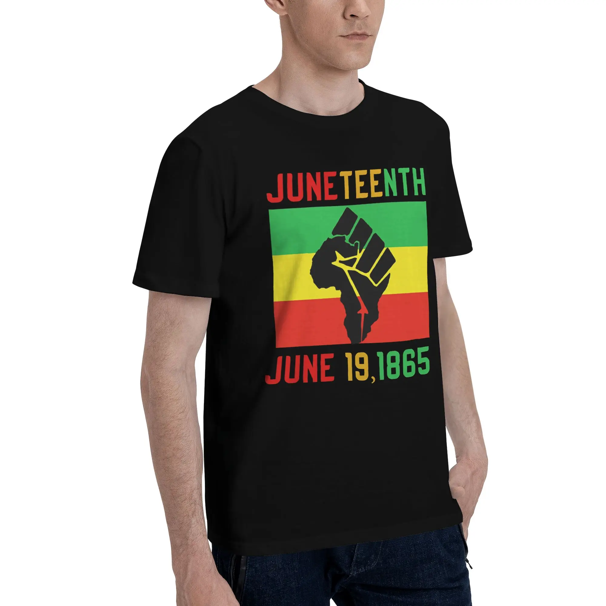Liberation Commemoration- Juneteenth Jubilee  Merch Unisex T Shirt Pure Cotton Tee Printed  Tops T-shirt