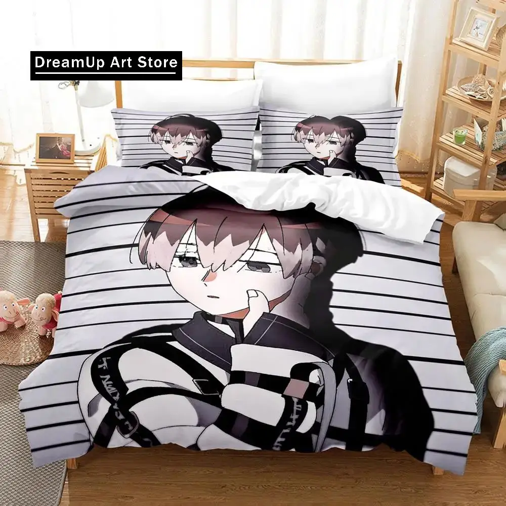 3D Print Fashion Anime Milgram Kotoko Bedding Set Boys Girls Twin Queen Full Size Duvet Cover Pillowcase Bed Adult Bedroom