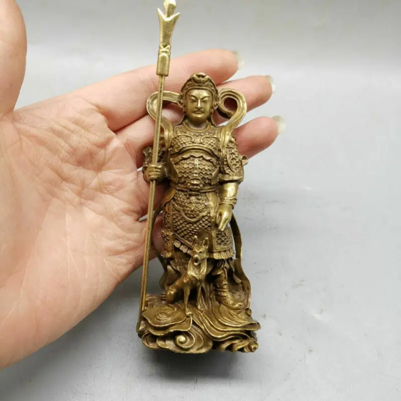 

Chinese Bronze Buddha Erlang God Decoration Bronze Figure