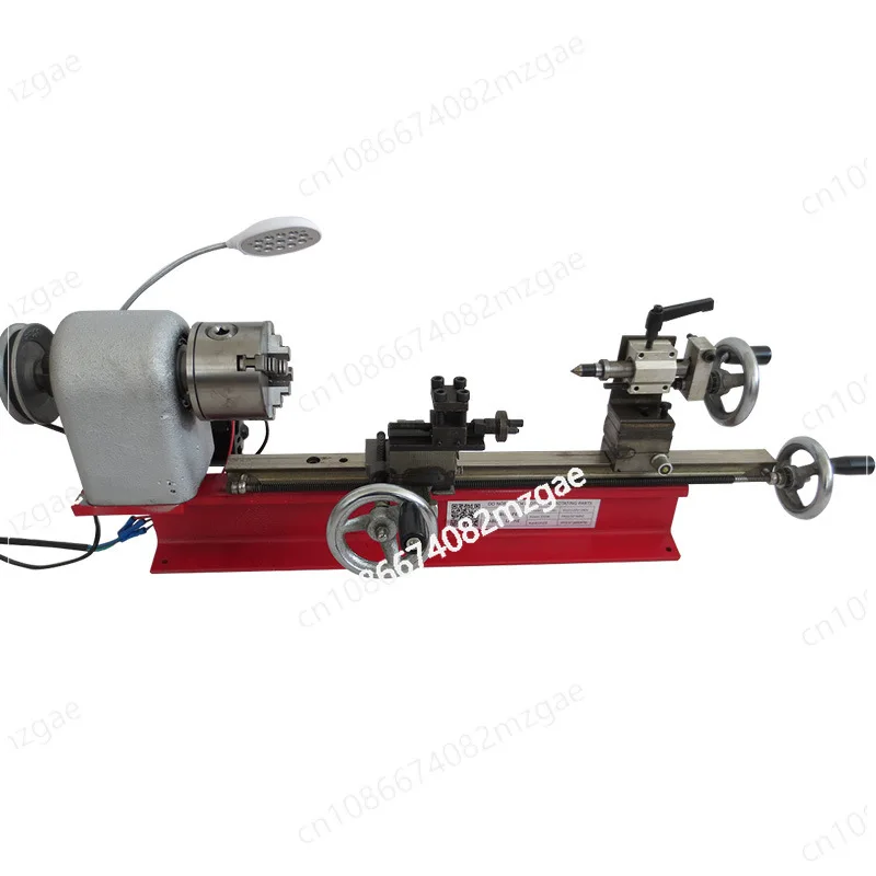 Mini Micro Desktop Small Lathe for DIY and Scientific Research, Home Instrument Lathe with Metal 4 Jaw 80 Chuck