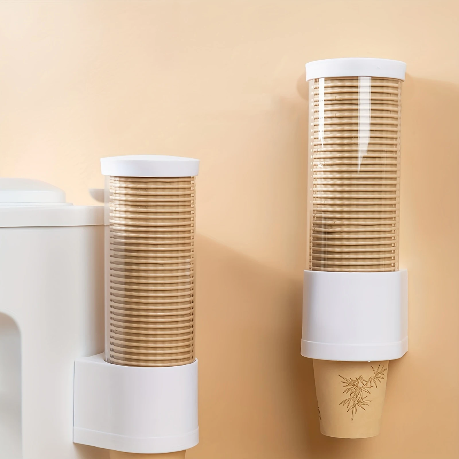 Disposable Cup Extractor, Wall Mounting, Disposable Paper Cup, Dispenser, Plastic Cup Holder, Dispenser Automatically Drops Cup