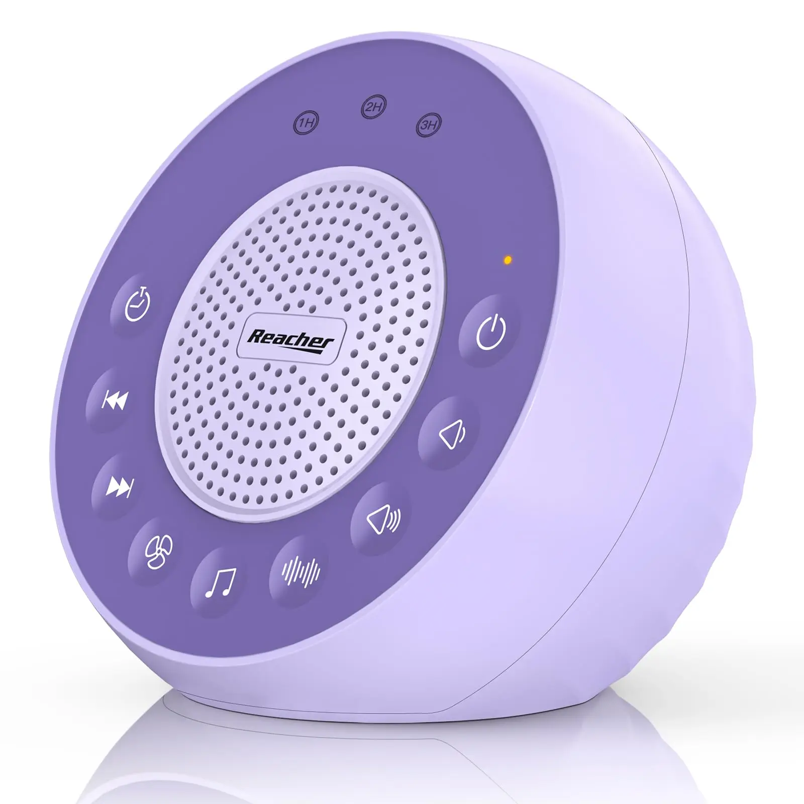 Sleep Noise 3 Auto-off Timer Loud Stereo, 31 Soothing Sound, White, Brown, Pink, 25 Level Volume, Memory Feature, Travel, Purple