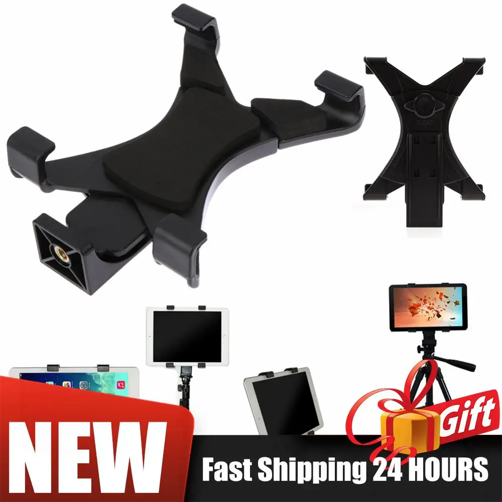 

Adjustable Tablet Tripod Adapter Mount Universal Clamp Holder with Cold Shoe for Video Vlog Photo Shooting Tripod Mount Clamp