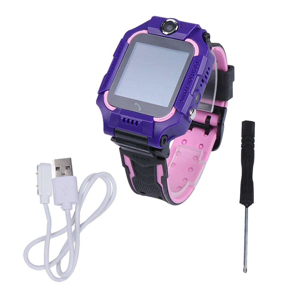 Kids Smart Watch 360 Degree Rotating LBS Positioning Silica Gel Children Watch Clear Call Unique for Child