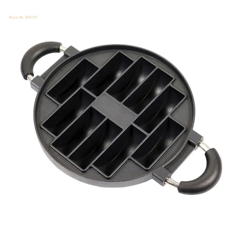 

Convenient Breakfast Eggs Cooker Practical Cooking Cake Pans 10 Hole Cast Aluminum Omelettes Pans Nonstick Cooking Pans Dropship