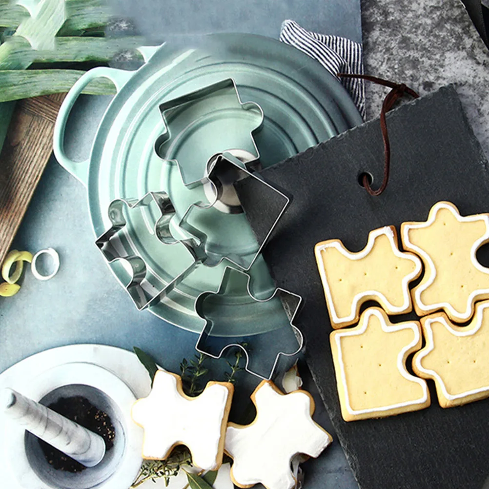 

Adorable Cake Molds Cookie Cutter Baking Silver Biscuit Stainless Steel Dessert Tools Creative Shape Kitchen Accessories