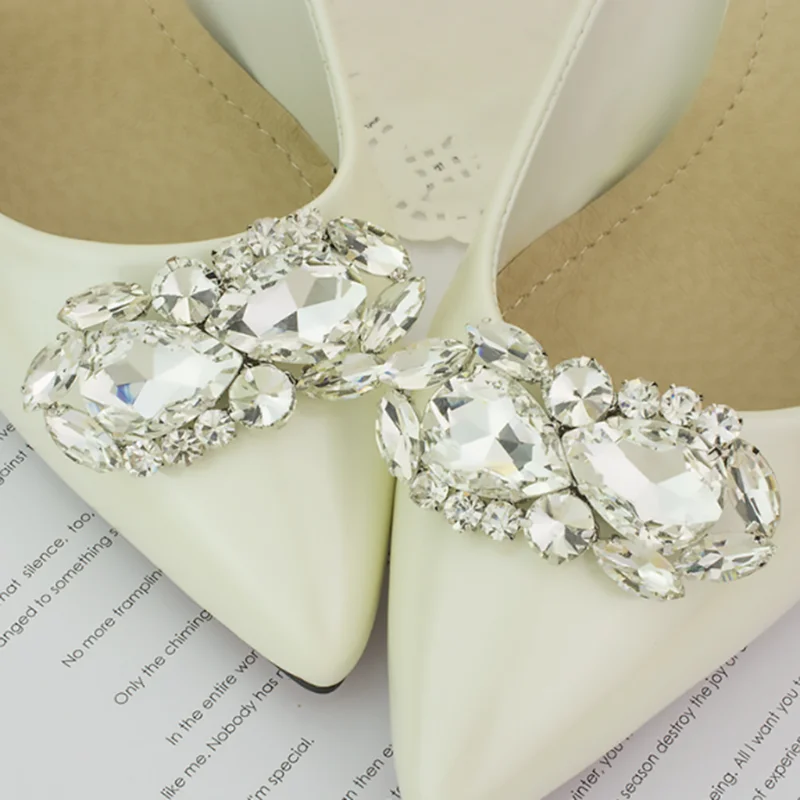 Decorative Shoe Clips for Pumps Rhinestones Shoes Jewelry Clips Clutch Shoe Clip Drop shipping