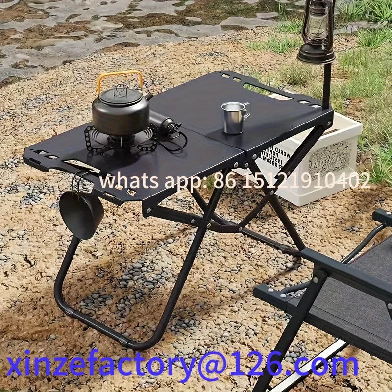 

Customizable Camping Folding Table for Practical Use Outdoors, Space-Saving Design