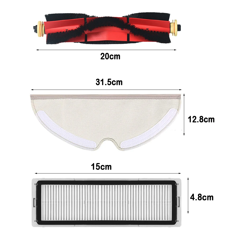 메인 사이드 브러시 필터 걸레 천 교체 드리미 F9 로봇 진공 청소기 액세서리, 부품
