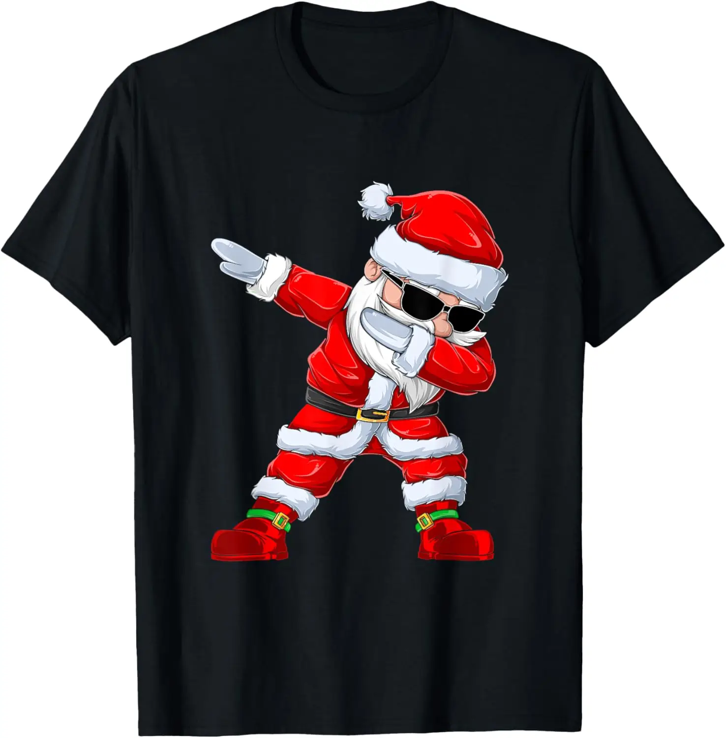 Dabbing Santa Claus Navidad niños hombres divertido Navidad Dab Dance camiseta