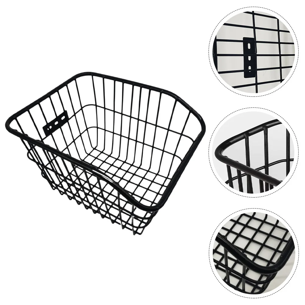 

1Set Bike Rear Basket Sturdy Metal Detachable Cycling Storage Basket for Bike Accessories Bicycles Fittings Cycling Storage Part