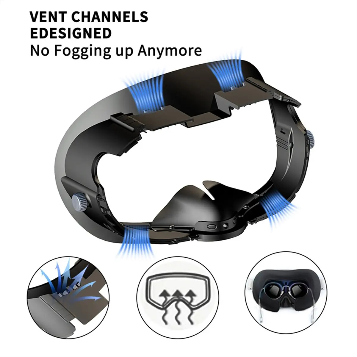 ccddbg-メタクエスト-3-vr-アクセサリー用-快適なスポンジフェイスパッド、vr-エクスペリエンスを向上させる調整可能なフェイシャルクッション-b