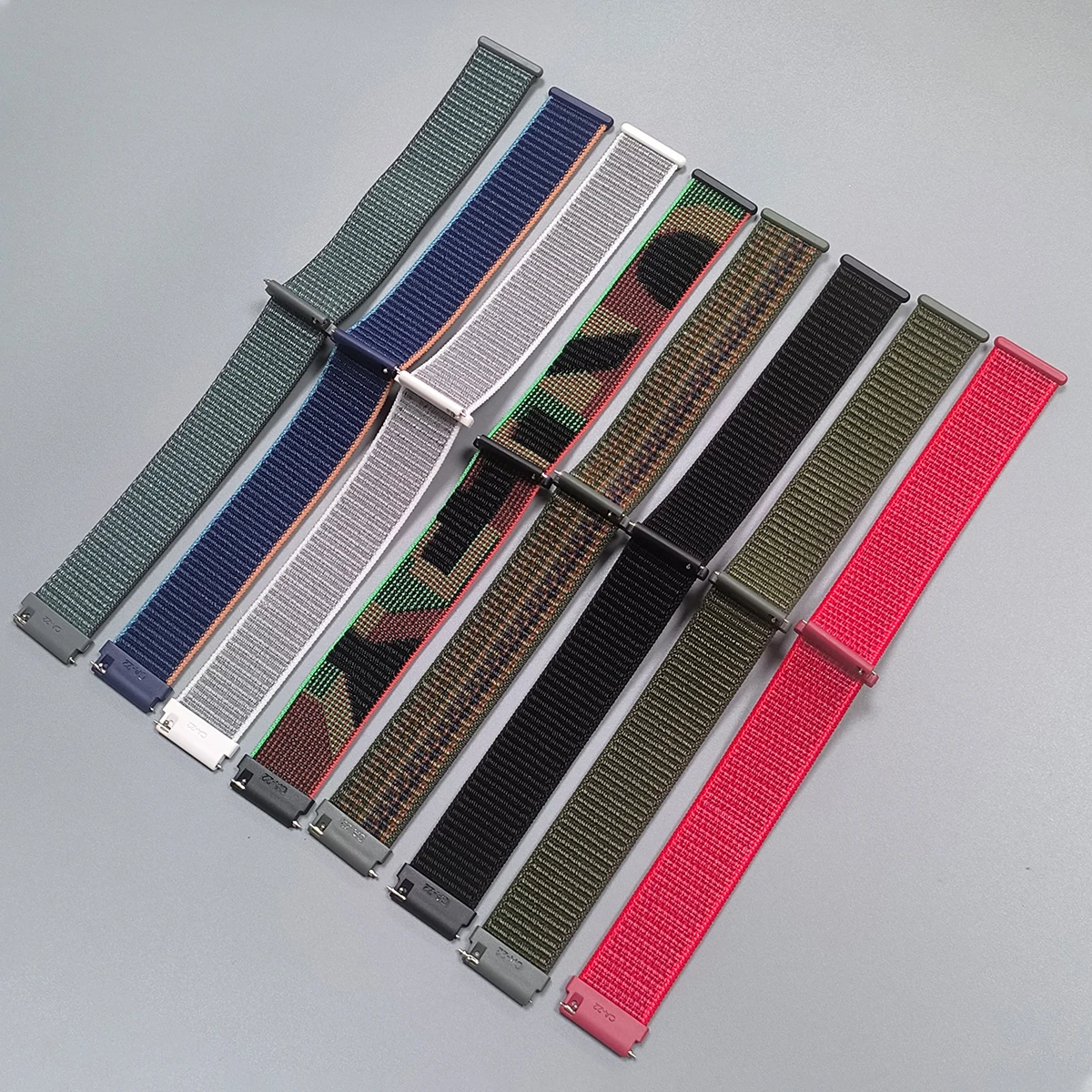 22mm Smart Watch Strap for Xiaomi S5 S4 Sport S1 Active Nylon Loop Bracelet Mi Watch 2 Pro / Color 2 / Mi Watch S3 S2 46mm Wrist