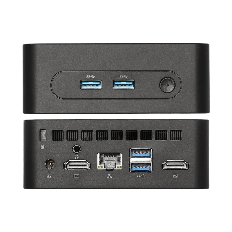 

12th N100 Industrial Generation Mini PC with Single Network Dual DDR4 RAM Win 10 OS Core Processor SSD Hard Drive