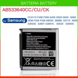 Replacement Battery AB533640CC AB533640CU For Samsung S6888 S3710 S3600 GT-S3600i S3930C S3601 S5520 S569 F338 880mAh