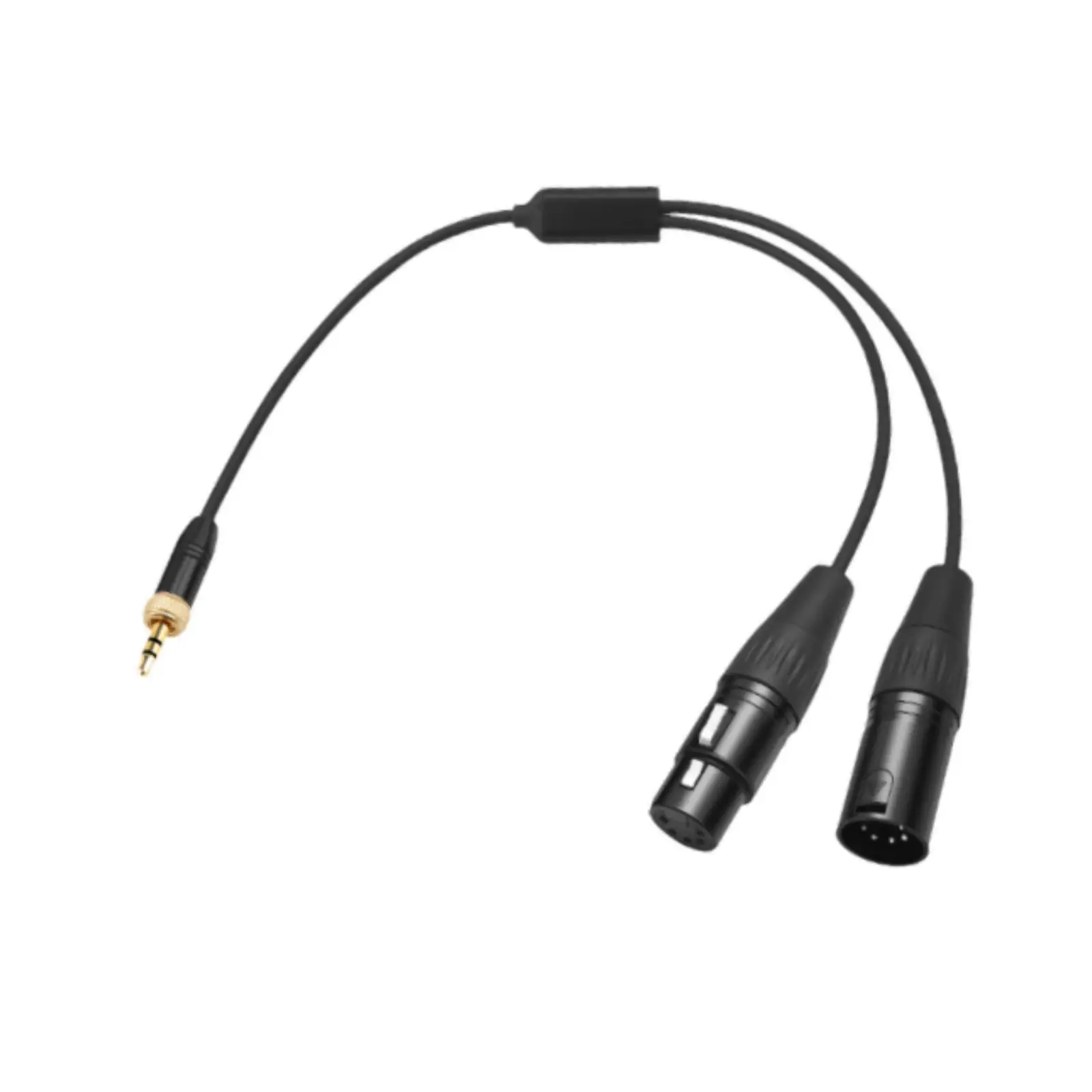 Black Metal TRS to DMX Cable Efficient Signal Distribution Stage Connector for Nanlite Forza FC Pavoslim