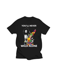 You'Ll Never Walk Alone Shirt Puzzle Pieces Autism Awareness newest Men T-Shirt Fashion Men Clothing Brand T shirt 77899