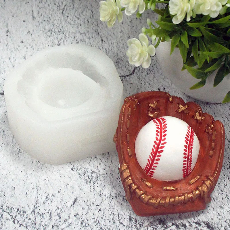 البيسبول رمي قفازات قالب من السيليكون ، لتقوم بها بنفسك ، الصابون اليدوية ، الخبز الشوكولاته #2