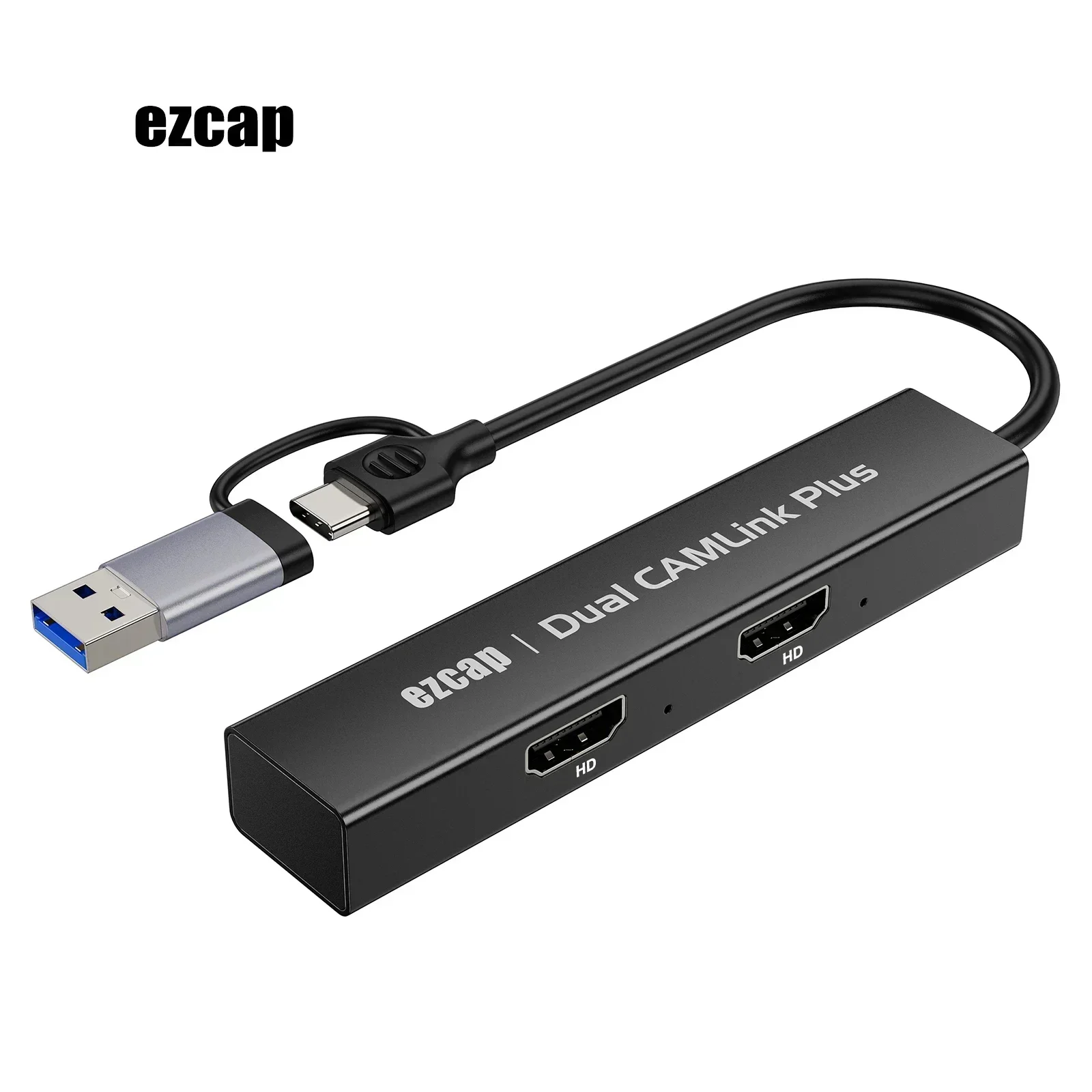 Ezcap316 Dual Camera Link USB 3.0 Type C Hdmi Video Capture Card 1080p for PS4 Laptop PC Camcorder Live Streaming Game Recording