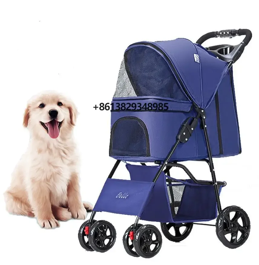 Carrito Para Perro Easy Walk Folding Travel Pet Trolley Cat Cart Carrier For Medium Dogs Luxury Dog Pet Strollers