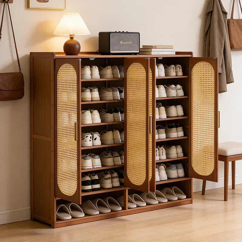New model Shoe cabinet Home entrance Home storage cabinet Integrated against the wall Corridor Shoe rack