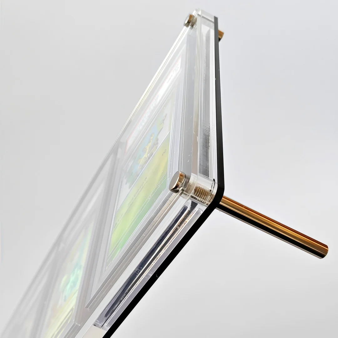 4-Slot Black Graded Card Stand Black Acrylic Display Holder for PTCG Rating  Card Trading Cards Crystal Clear Edges Type A - AliExpress 26