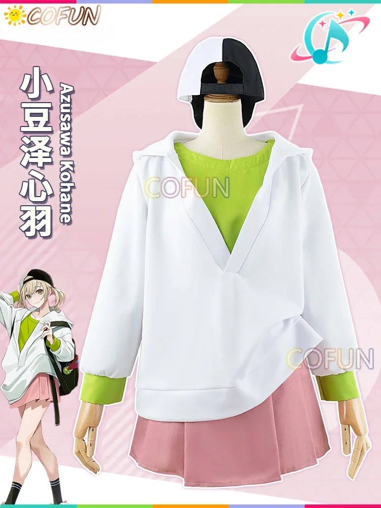 COFUN [Customized]Game Project Sekai Azusawa Kohane Cosplay Costume PJSK Halloween Outfits Casual Suit Women Men Dress